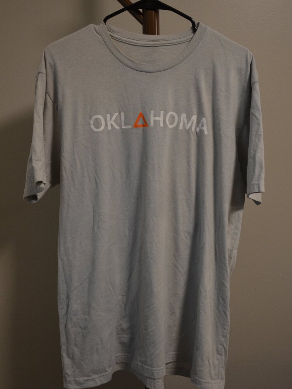 Light wash blue 'Oklahoma' men's tshirt